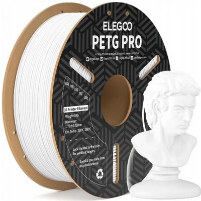 Elegoo PETG PRO 1,75mm 1 kg White 50.203.0199 – Zboží Živě