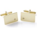 Zlatnictví-Zlatíčko manžetové knoflíčky ze žlutého zlata s diamanty Diamond – Zboží Dáma