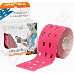 BronVit Sport Kinesio Tape děrovaný tejpovací páska růžová 5 cm x 5 m – Sleviste.cz
