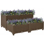 VidaXL Vyvýšený záhon 80 x 80 x 38 cm polypropylen – Hledejceny.cz