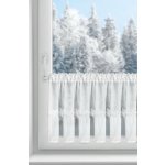 EUROFIRANY KRÁTKÁ VÁNOČNÍ ZÁCLONA NA PÁSCE FLAKE 150X40 CM BÍLÁ – Hledejceny.cz
