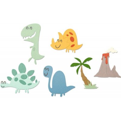 Sizzix Thinlits vyřezávací šablony 9 ks Dinosauři – Hledejceny.cz