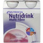 NUTRIDRINK MULTI FIBRE S PŘÍCHUTÍ JAHODOVOU POR SOL 4X200ML – Hledejceny.cz