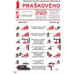 Správné použití hasicího přístroje PRÁŠKOVÉHO samolepící PVC fólie A4 (297 x 210 mm) – HobbyKompas.cz