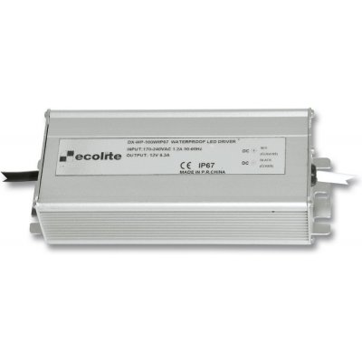 Ecolite LED transformátor 12V/100W DX-WP-100W IP67