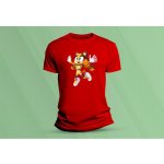 Sandratex dětské bavlněné tričko Sticks. červená – Zboží Mobilmania