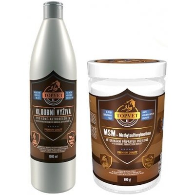 TOPVET Sada Kloubní výživa pro koně 1 l – Zboží Dáma