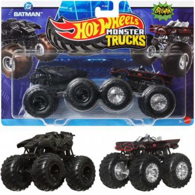 Mattel Hot Wheels Mattel Monster Truck Batman DC Comics vs Batman Classic TV Series 2 vozidla – Hledejceny.cz