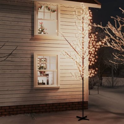 Vidaxl Rozkvetlá třešeň s 672 teplými bílými LED 400 cm 345135 HangarStore.cz – Sleviste.cz