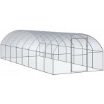 VidaXl Venkovní klec pro kuřata 3x8x2 m ocel stříbrná – Zboží Dáma