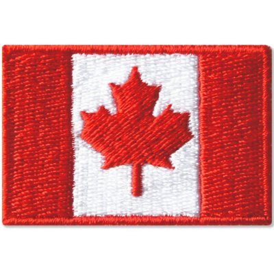 Vyšívané nažehlovací vlajky - Kanada – Zboží Dáma
