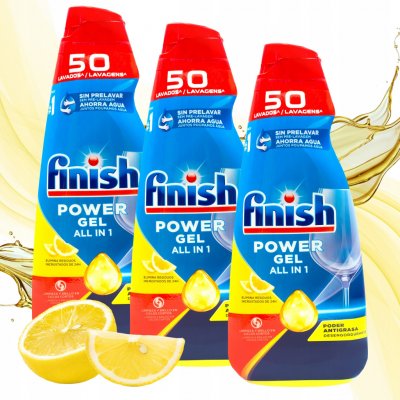 Finish Gel do Myčky All in1 Lemon 3 x 1 l 150 dávek – Hledejceny.cz