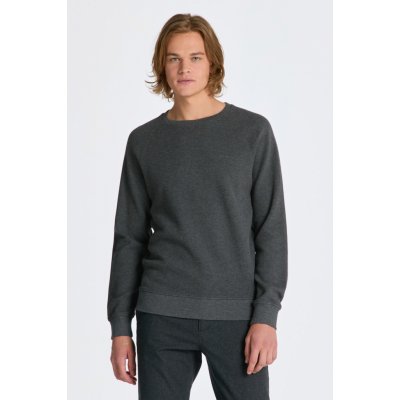 GANT WAFFLE TEXTURE C-NECK šedá