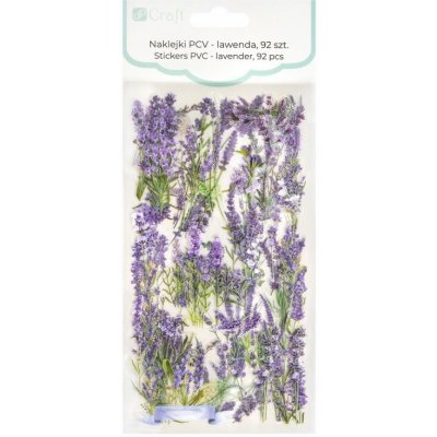DP Craft Samolepky průhledné Levandule 92ks – Zboží Dáma