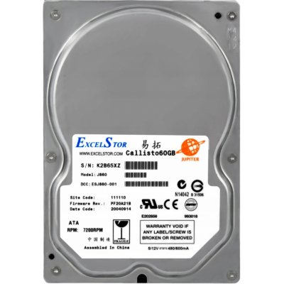 ExcelStor 60GB PATA IDE/ATA 3,5", J860