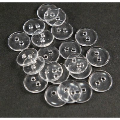 Dírkový košilový knoflík - transparentní - průměr 1,3 cm – Hledejceny.cz