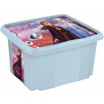 OKT Plastový box Frozen 45 l světle modrý s víkem 55,5 x 40 x 30 cm – Hledejceny.cz