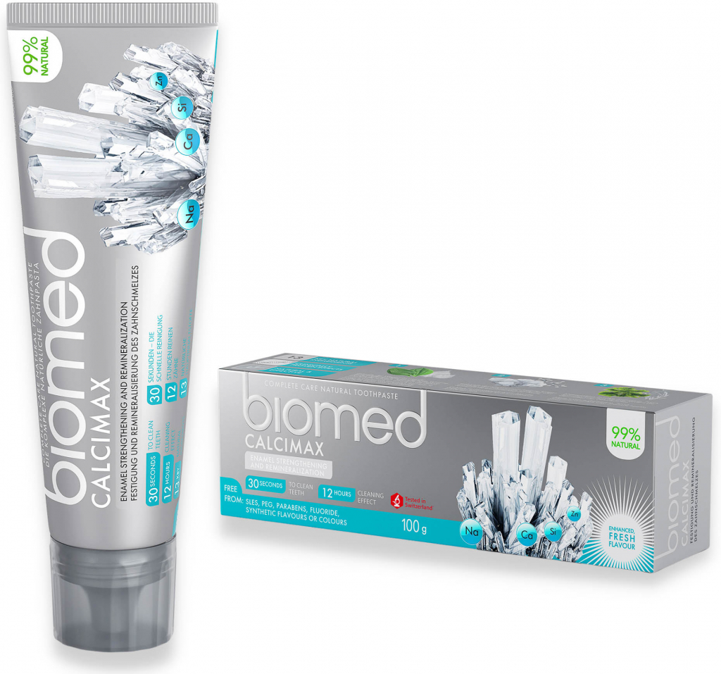 Biomed Calcimax zubní pasta s přírodními výtažky z mořských řas 100 g