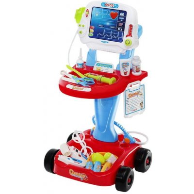 iMex Toys Lékařský vozík s vyšetřením EKG – Zboží Mobilmania