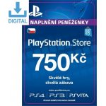 PlayStation dárková karta 750 Kč – Sleviste.cz