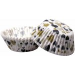 Košíčky na muffiny Srdíčka černá/zlatá 50 ks – Zboží Mobilmania