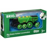 Brio WORLD 33593 Velká zelená akční lokomotiva – Zboží Mobilmania