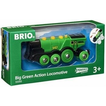 Brio WORLD 33593 Velká zelená akční lokomotiva