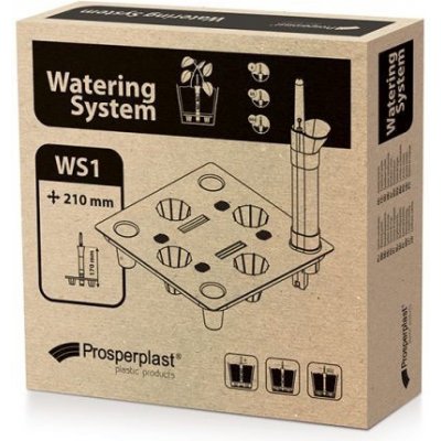 Prosperplast 21cm SQUARE WS1 černý – Zboží Mobilmania