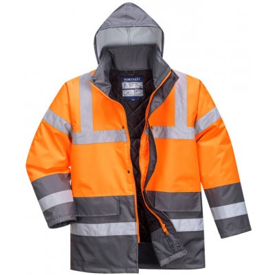 PortWest bunda Traffic S467 Hi-Vis zateplená nepromokavá reflexní oranžová – Hledejceny.cz