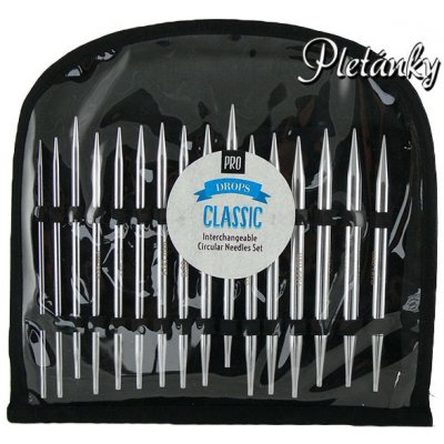 DROPS Pro Classic Interchangeable Circular Needles Set 3,5-8 – Zboží Dáma