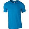Pánské Tričko Měkčené tričko Gildan SoftStyle s krátkým rukávem modrá safírová G64000