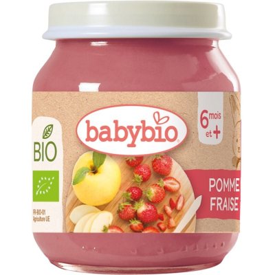 Babybio BIO Jablko a jahody 130 g – Zboží Mobilmania