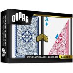 Copag 1546 Legacy Regular index, 100% plastové, modro-červený Duo pack – Zboží Dáma