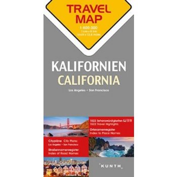 Kalifornie 1:800T TravelMap