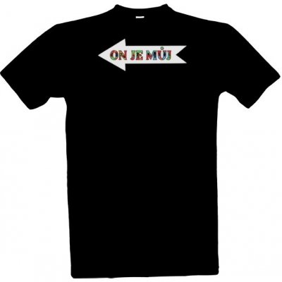 Tričko s potiskem Párové triko pro Gaye bílá varianta číslo 2 pánské Černá