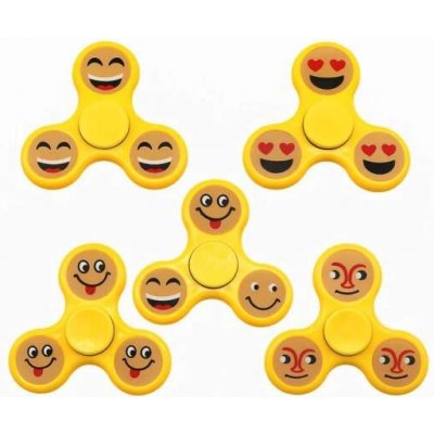 Antistresový Fidget Spinner Emoji žlutý sytý – Zboží Mobilmania