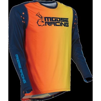 Moose Racing Agroid Navy oranžový