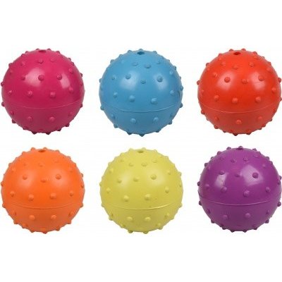 Flamingo Rubber Ball gumový míč se zvonkem, smíšené barvy 7 cm – Zboží Mobilmania