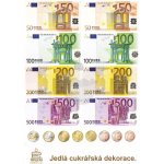 Jedlý papír "Bankovky Euro" - A4 – Hledejceny.cz
