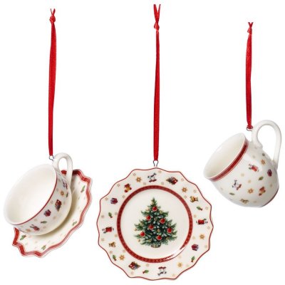 Toy's Delight Decoration Vánoční závěsná dekorce Servis 3 ks Villeroy & Boch – Zboží Mobilmania