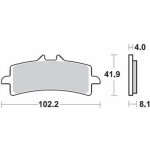 Brzdové destičky SBS přední TRIUMPH 1050 Speed Triple R, S rok 12-20 | Zboží Auto