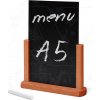 Stojan na plakát A-Z Reklama CZ Dřevěný popisovatelný menu stojánekA5 WOODBOARD TCHBLBA5 - Světle hnědý