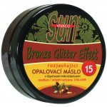Vivaco Sun Glitter effect opalovací máslo s bio arganovým olejem SPF15 200 ml – Zboží Dáma