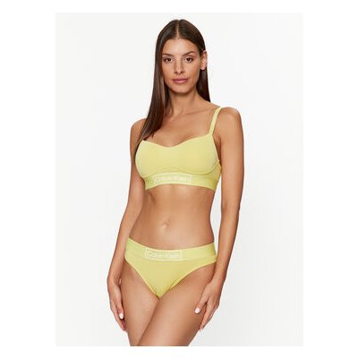 Calvin Klein Underwear Kalhotky string 000QF6774E Žlutá – Zboží Mobilmania