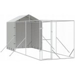 vidaXL Venkovní psí kotec se střechou stříbrný 200 x 600 x 250 cm – Hledejceny.cz