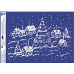 Anděl Přerov Okenní fólie česká zimní zasněžená krajina s glitry 35 x 50 cm – Hledejceny.cz