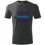 Tričko nejlepší Věroslav na světě Tričko se jménem grafitové – Hledejceny.cz