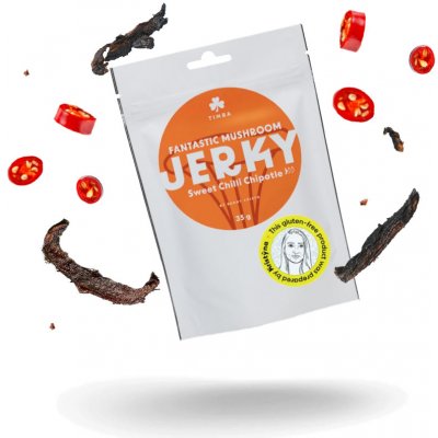 Fantastic Mushroom Jerky Sweet chilli Chipotle 35 g – Sleviste.cz