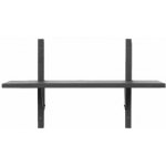 Ferm Living Police Sector Shelf S/S, dark stained ash/black brass – Hledejceny.cz