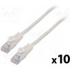 síťový kabel Lanberg PCU5-20CC-0050-W Patch, U/UTP, 5e, lanko, CCA, PVC, 0,5m, bílý